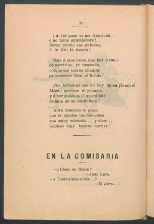 En la comisaría