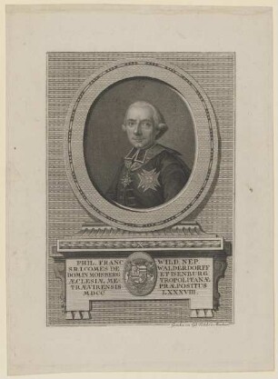 Bildnis des Phil. Franc. Wild. Nep. de Walderdorff