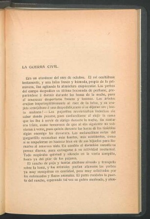 La guerra civil.