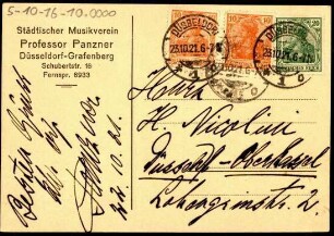 Panzner, Prof. Carl, Musikdirektor
