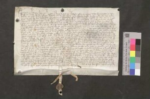 Erhard von Falkenstain, Herr zu Ramstein, und seine Gemahlin Anastasia geb. von Wolfurt urkunden, daß die Stadt Bräunlingen an der für Österreich übernommenen Pfandsumme von 1.600 Gulden nur noch 270 rheinische Gulden zu zahlen habe, die jedoch erst auf Martini über acht Jahre gefordert werden dürfen.