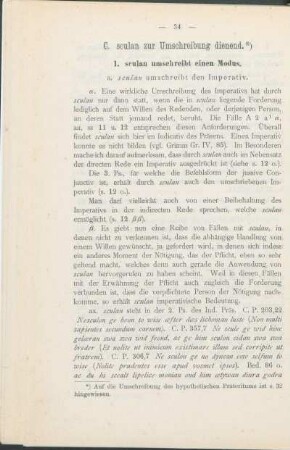 C. sculan zur Umschreibung dienend.