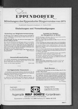 Der Eppendorfer Stammtisch ...