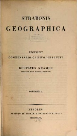 Strabonis Geographica, 2