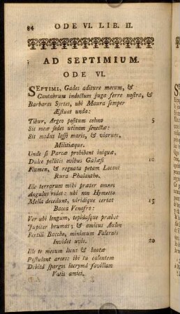84-95, Ode VI.