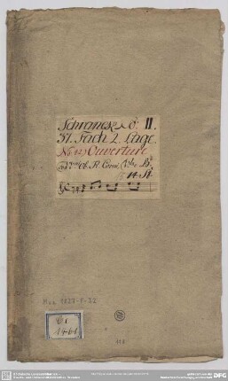 Achille et Polyxène. Excerpts - Mus.1827-F-32 : strings, bc, woodwinds; LWV 74/1