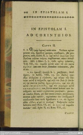 In Epistolam I. Ad Corinthios