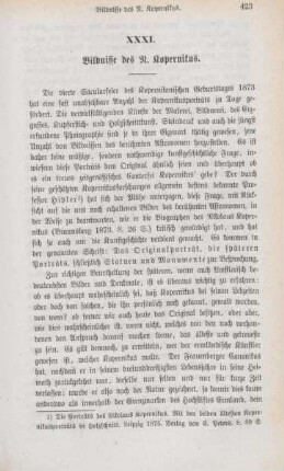 423-429 Bildnisse des N. Kopernikus
