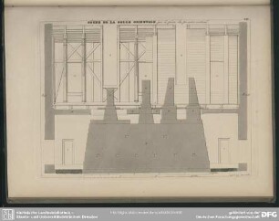 Coupe de la salle orientale par le plan du premier vertical