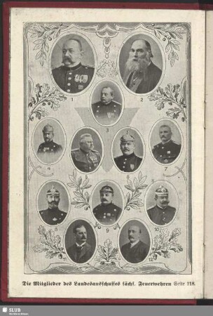 Die Mitglieder des Landesausschusses sächs. Feuerwehren