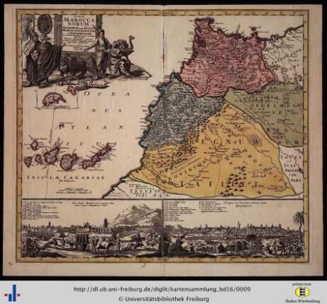 Statuum Maroccanorum, regnorum nempe Fessani, Maroccani, Tafiletani et Segelomessani secundum suas provinicias accurate divisorum.