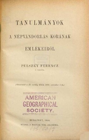 Értekezések a történeti tudományok köréből. 14. 1888/90, Sz. 1 - 10