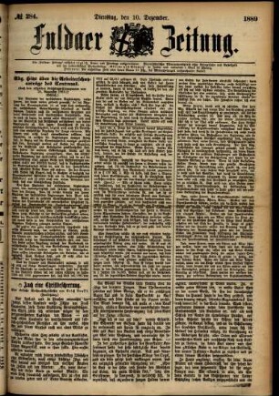 Ausgabe vom Dienstag, den 10. Dezember 1889.