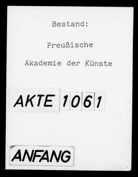 Kammermusikkonzert in der Singakademie | Digitalisierung: Archiv der Akademie der Künste