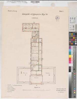 Olpe, Amtsgericht und Gefängnis, Grundriss 2. Obergeschoss