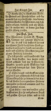 Zur Pest-Zeit.