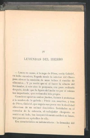 IV - Leyendas del hierro