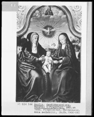 Triptychon mit der heiligen Anna Selbdritt — Die heilige Anna Selbdritt