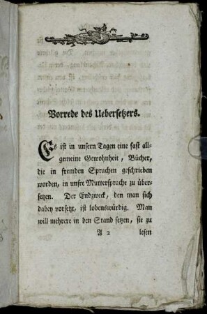 Vorrede des Uebersetzers.