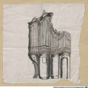 Orgelbaupläne der Klosterkirche Benediktbeuern (?) - BSB Cod.icon. 465
