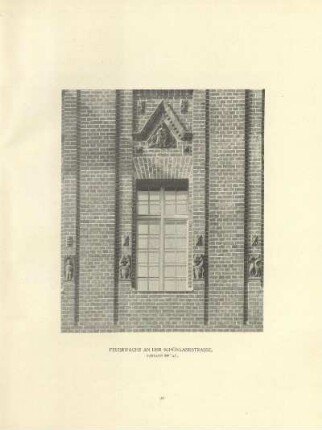 Feuerwache an der Schönlankstrasse. Fassade Detail