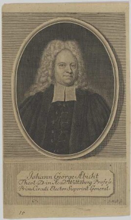 Bildnis des Johann George Abicht