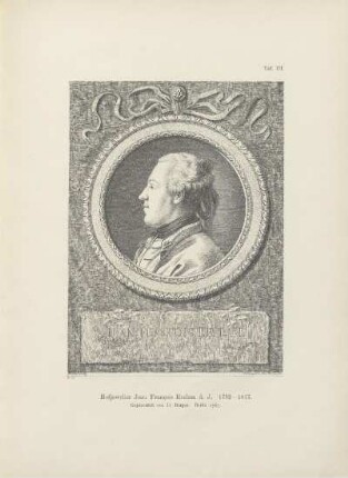 Taf. III. Hofjuwelier Jean Francois Reclam d. J. 1732-1817. Kupferstich von D. Berger. Berlin 1767