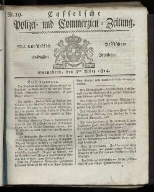 Nr. 19, Sonnabend den 5ten Maerz. 1814