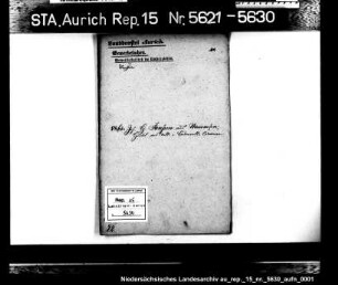 Hausierkonzessionen und -gesuche: Joh.H. Janßen aus Neuwarfen, Wollwarenhandel