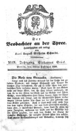 7. Stueck, 18. Februar 1850