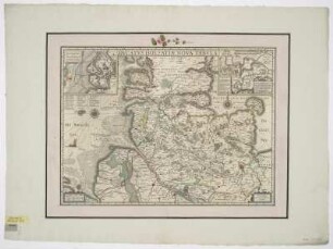 Karte von Holstein, 1:570 000, Kupferstich, um 1631