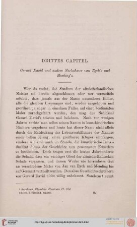 3. Capitel. Gerard David und andere Nachahmer van Eyck’s und Memling’s