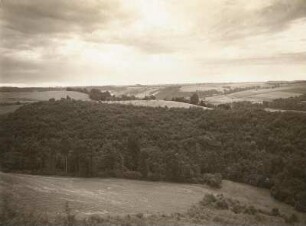 Tal der Freiberger Mulde : Mittelsächsisches Hügelland. Tal der Freiberger Mulde talauf gegen Roßwein (Etzdorf) vom rechten Gehänge oberhalb Ullrichsberg