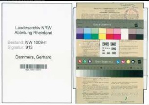 Entnazifizierung Gerhard Dammers , geb. 27.05.1882 (Landwirt)