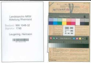 Entnazifizierung Hermann Leugering , geb. 17.10.1888 (Gaertner)