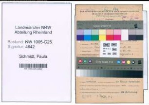 Entnazifizierung Paula Schmidt , geb. 08.08.1911 (Kommanditistin)