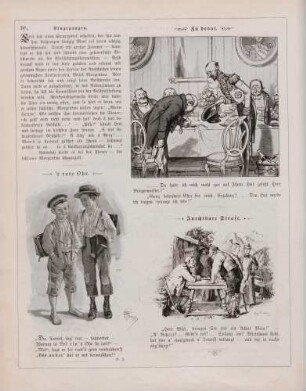 "Zu devot" "'s rote Ohr" "Furchtbare Strafe"