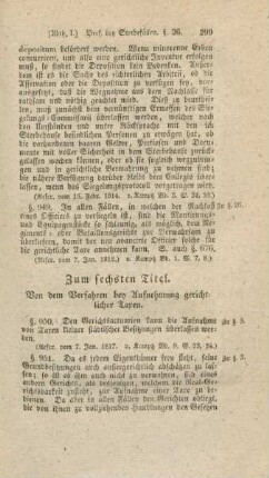Zum sechsten Titel