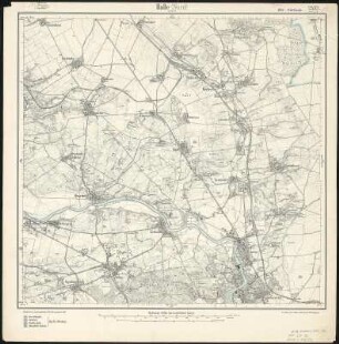Meßtischblatt 2532 : Halle (Nord) an der Saale, 1904 : Halle (Nord) an der Saale. - Aufn. 1902. - 1:25000. - [Berlin]: Reichsamt für Landesaufnahme, 1904. - 1 Kt.
