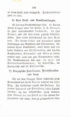 7) Vorzügliche Fabrikanten, Professionisten und dergl.