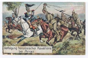 Verfolgung französischer Kavallerie bei Arras.
