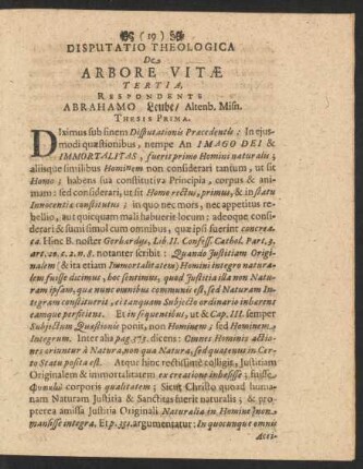 Tertia, Respondente Abrahamo Leube/ Altenb. Misn.
