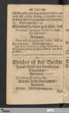 Die heilige Sacramenten.