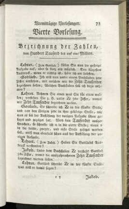Vierte Vorlesung.