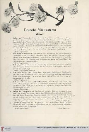 Deutsche Manufakturen (Nr. 1-324)