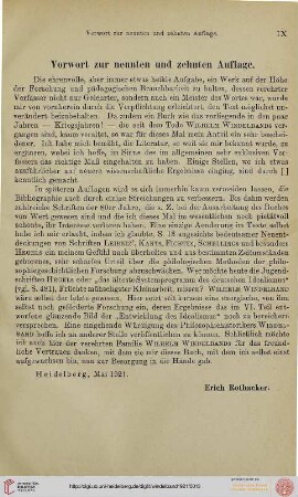 Vorwort zur neunten und zehnten Auflage