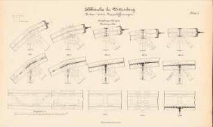 Elbbrücke, Wittenberg Umbau: Umbau zweier Doppelöffnungen: Knotenpunkte Hauptträger Obergurt 1:10