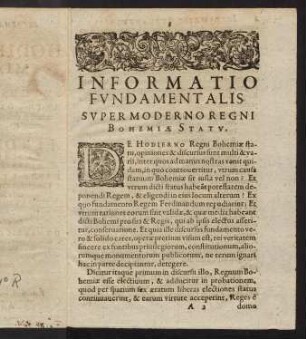 3-24, Informatio fundamentalis