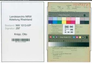 Entnazifizierung Otto Knipp , geb. 01.10.1905 (Polizist)