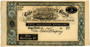 Geldschein, 5 Schilling, 1828?